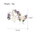 Butterfly Shell Metal Brooch Pin for Jackets and Lapels view 2