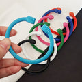 Color-Coated Twisted Wire Open Cuff Bracelets in Seven Colors view 1