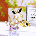 Enamel Donkey Keychains in Black Red and Purple with Braided and Plain Loops view 10