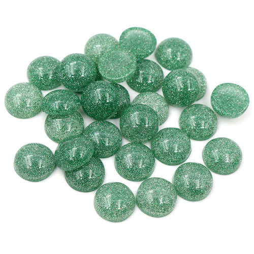 Round cabochons loose assortment showing the front designs