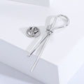 Slender Knot Brooch In 2 Styles With Polished Metal Details view 4