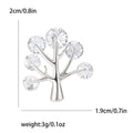 Crystal Money Tree Lapel Pin In 2 Styles With Polished Metal Details view 7