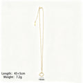 Gold Tone Chain Necklaces With Twelve Rectangular Birthstone Pendants view 7
