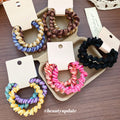 Twisted Fabric Hair Tie Sets Three Pack Multi Color view 2