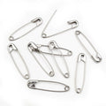 Polished Silver Tone Safety Pins in Three Practical Sizes view 4