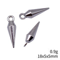 Antique Silver Pointed Spike Pendant Jewelry Making Component view 3