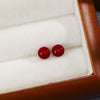 Red 8mm Studs