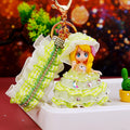 Jeweled Bonnet Plaid Dress Doll Keychains in Seven Colors plus Assorted view 8