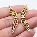 Openwork Double Wing Small-Hole Metal Bead in Three Finishes view 6