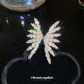Crystal Wing Ear Cuffs with Silver and Gold Tone Finishes view 4