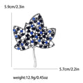 Openwork Maple Leaf Brooch in Six Crystal Colorways view 8