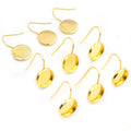 Round Earring Post Bezel Settings in Three Sizes and Finishes view 4