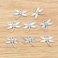 Dragonfly Connector Charms in Two Antique Metal Finishes view 3