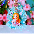 Pearl and Crystal Mermaid Doll Keychains in Six Colors plus Assorted Option view 6