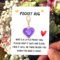 Pocket Hug Enamel Heart and Tulip Clip Charm on Message Card view 9