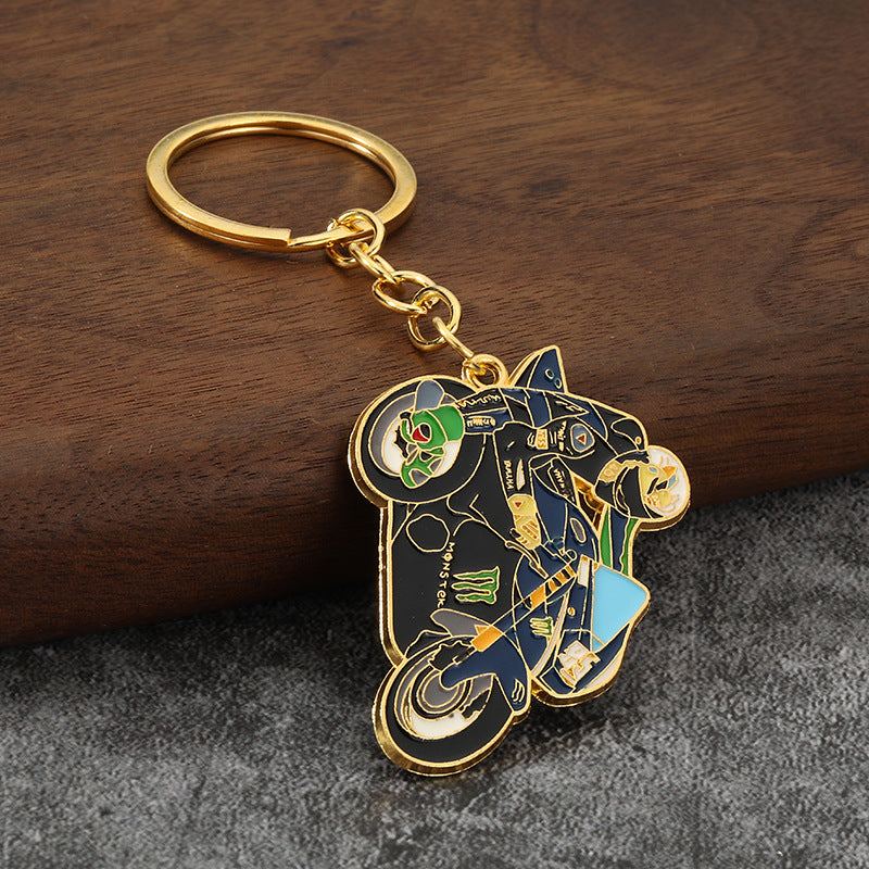 Motorcycle Racing Model Zinc Alloy Keychain Pendant Gift Accessory
