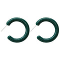 Colorful Chunky Open Hoop Stud Earrings Fashion Jewelry for Women view 8