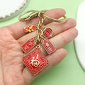 Lion Dance Charm Keychains in 10 Pictured Variations for Bags and Keys view 3