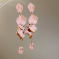 Petal Sequin Cascade Drop Earrings Available in Five Colors view 7