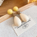 Color Block Bead Teardrop Stud Earrings Fashion Jewelry view 6