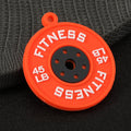 Fitness Weight Plate PVC Charm Pendant Barbell Design Ten Colors view 9