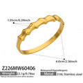 Sculptural Hinged Bangle Collection in Gold and Silver Tone view 9