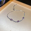 Silver Pink Ovals