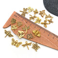 Matte Gold-Tone Butterfly and Dragonfly Metal Charms with 35 Listed Options view 4