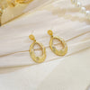 Gold Hammered Ovals