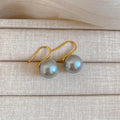 Pearl Hook Earrings in Four Colors With Gold-Tone Hooks view 8