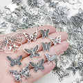 Antique Silver Butterfly Metal Charms with 27 Listed Options view 7