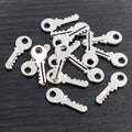 Mini Key Shaped Metal Charms in Four Finish Options view 8