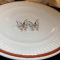 Silver Crystal Butterfly Decorative Ear Cuff Clips view 4