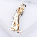 Enamel Cello Player Brooch White Amber Instrument Styles view 4