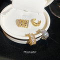 Geometric Crystal Ear Cuffs in Four Distinct Designs view 4