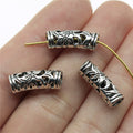 20x8x6mm 1.5g Multicolor Zinc Alloy Carved Curved Spacer Beads for Bracelet Necklace DIY Jewelry Making
