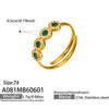 A081 Green-Gold-Size7 Ring
