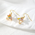 Gold Enamel Rabbit Ice Cream Donut Earrings 8 Styles view 2