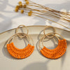 Orange Woven Crescents