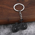 Bicycle-Shaped Metal Keychain With Split Ring in Five Colors view 7