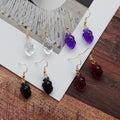 Transparent Anatomical Heart Drop Earrings in Four Colors view 1