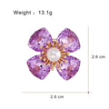 Gold Tone Silver Tone Flower Sculpted Seven Designs Metal Brooch Pin view 7