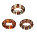 Leopard Pattern Resin Stretch Bracelet in Three Colorways view 5