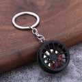 Car Brake Disc Wheel Hub Zinc Alloy Keychain Pendant