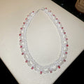 Beaded Scallop Collar Necklaces in Five Pictured Color Designs view 2