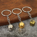 Metal Dice Charm Keychain, Split Ring, Five Color Finishes view 1
