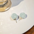 Pink and Light Blue Candy Ball Round Small Stud Earrings view 7