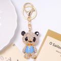 Rhinestone Bear Keychain Enamel Vest Gold Clasp Four Colors view 7