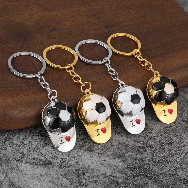 2026 Football Trophy Soccer Zinc Alloy Keychain Souvenir Gift