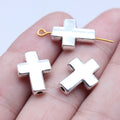 12x16mm 2g Multicolor Zinc Alloy Cross Spacer Beads for Bracelet Necklace DIY Jewelry Making